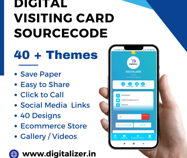 Digital Visiting Card 40+ Theme Website Source Code